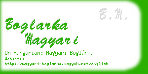 boglarka magyari business card